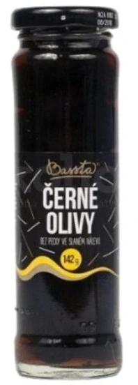 Černé olivy bez pecky 142g