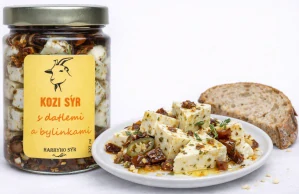 u Harryho Nakládaný Kozí sýr s Datlemi a Provensálskými  bylinkami  327 ml 