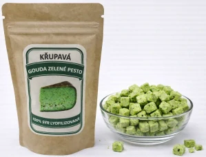 Křupavý sýr Gouda se Zeleným pestem 20g