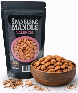 Pražené mandle Valencia Uzené 70g
