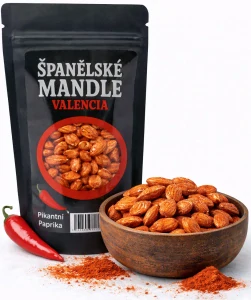 Pražené mandle Valencia Pikantní paprika 200g