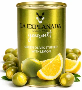 LA EXPLANADA - Zelené olivy plněné citronovou pastou 280g