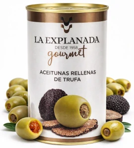 La Explanada Zelené olivy plněné lanýžovou pastou 350g