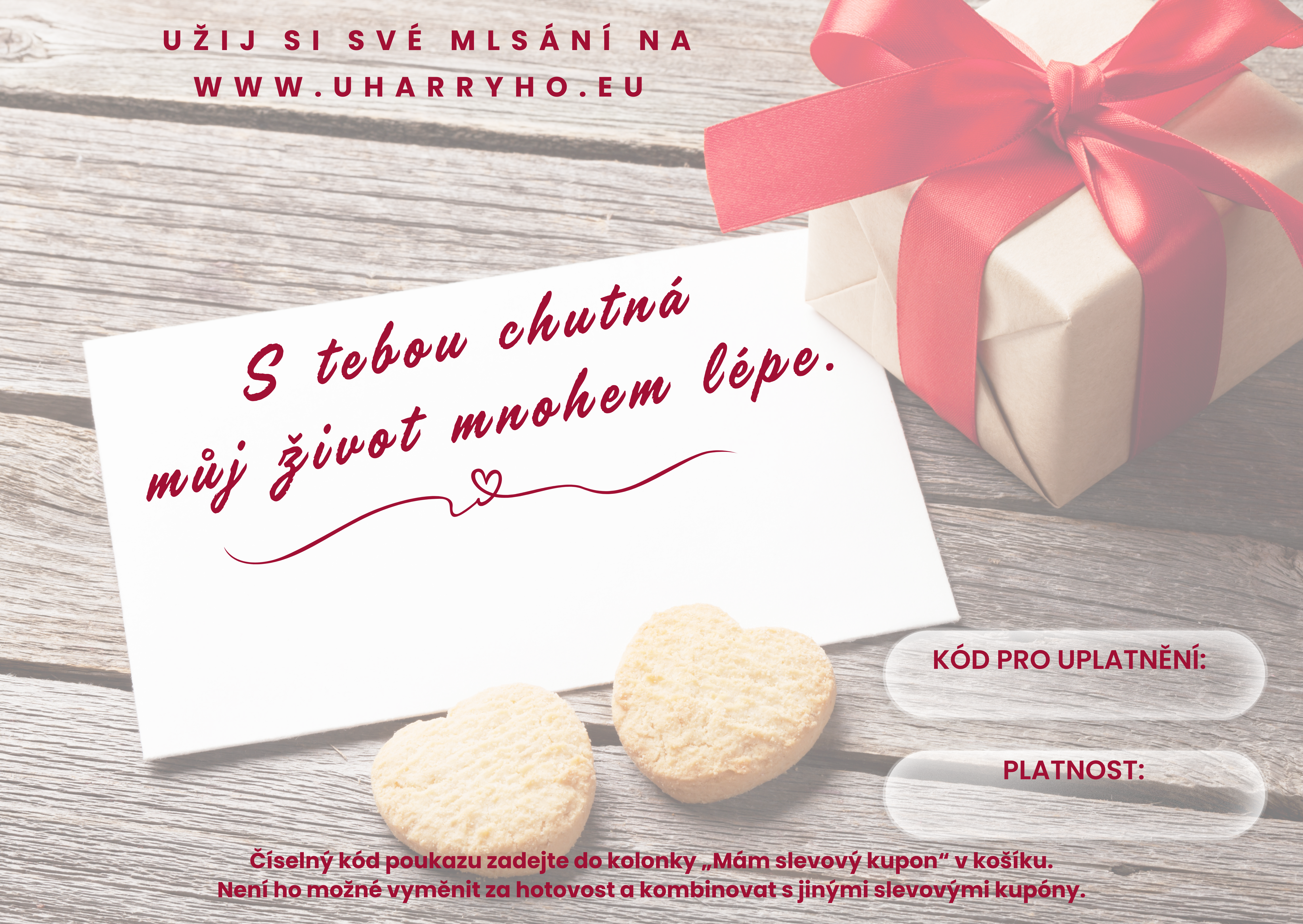 Dárkový poukaz k Valentýnu