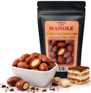 Mandle v mléčné čokoládě TIRAMISU 180g
