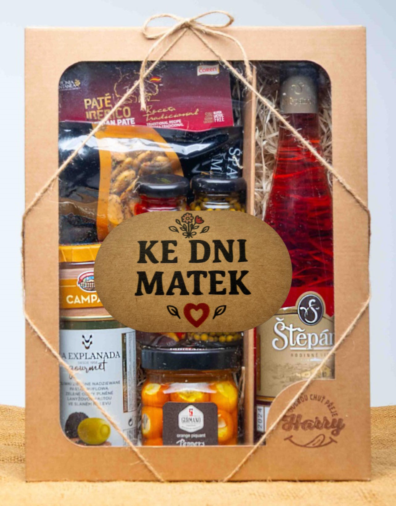 VELKÁ DÁRKOVÁ SADA s Růžovým vínem ke dni matek