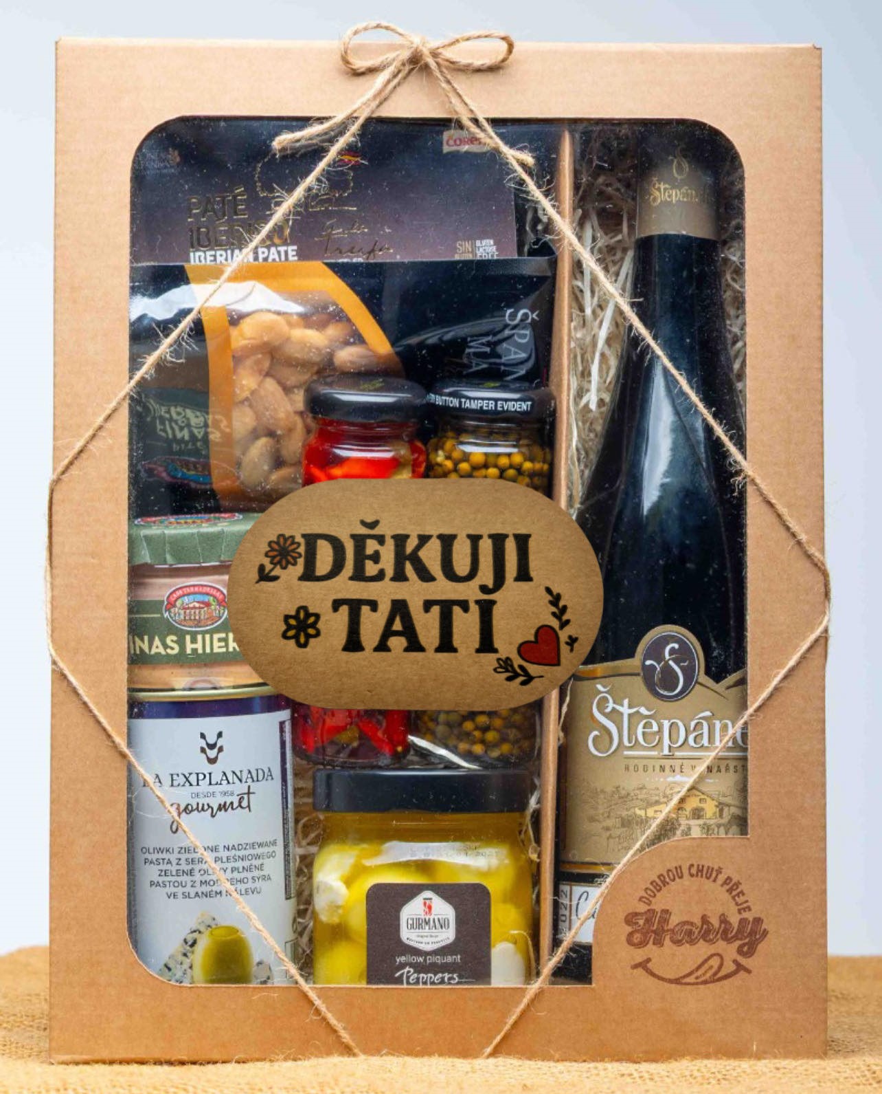 VELKÁ DÁRKOVÁ SADA s Červeným vínem děkuji tati