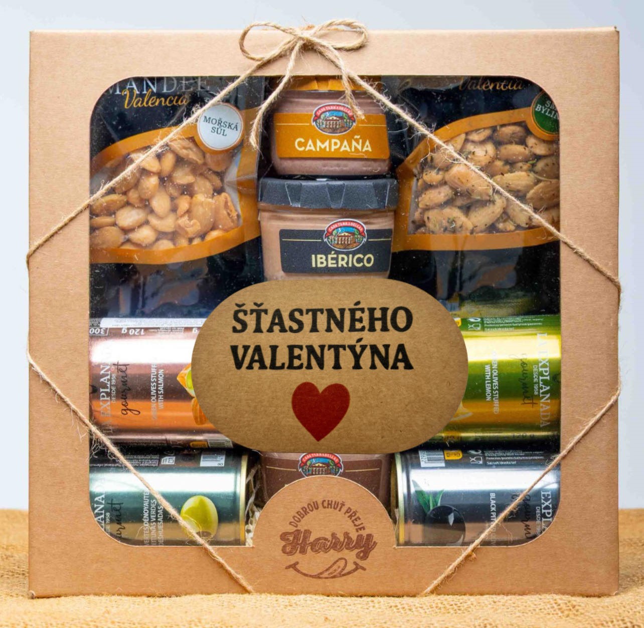 VELKÁ DÁRKOVÁ SADA OLIVY+PAŠTIKY+MANDLE Šťastného Valentýna