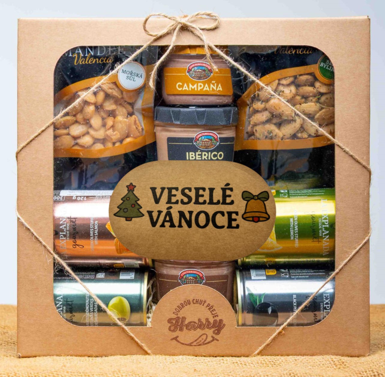 VELKÁ DÁRKOVÁ SADA OLIVY+PAŠTIKY+MANDLE veselé vánoce