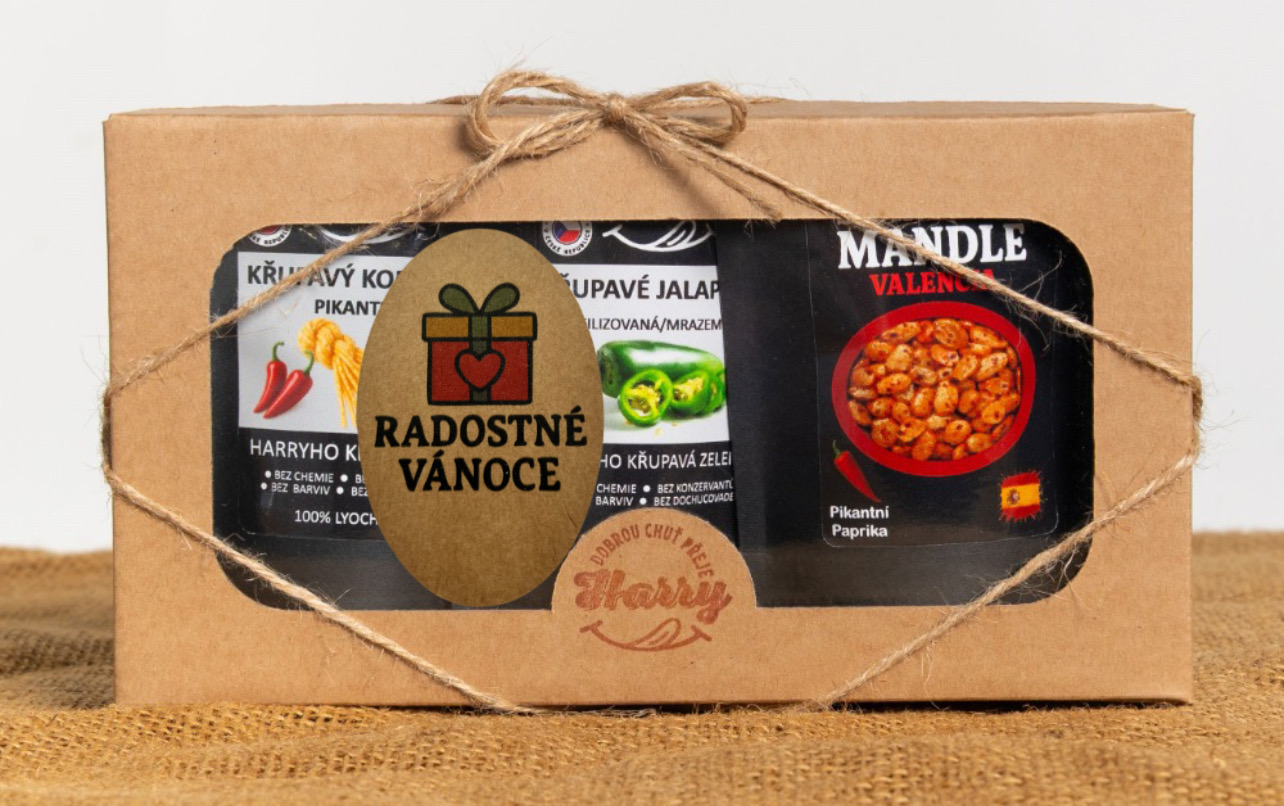 Křupavý Pikantní MIX 3ks radostné vánoce dárek