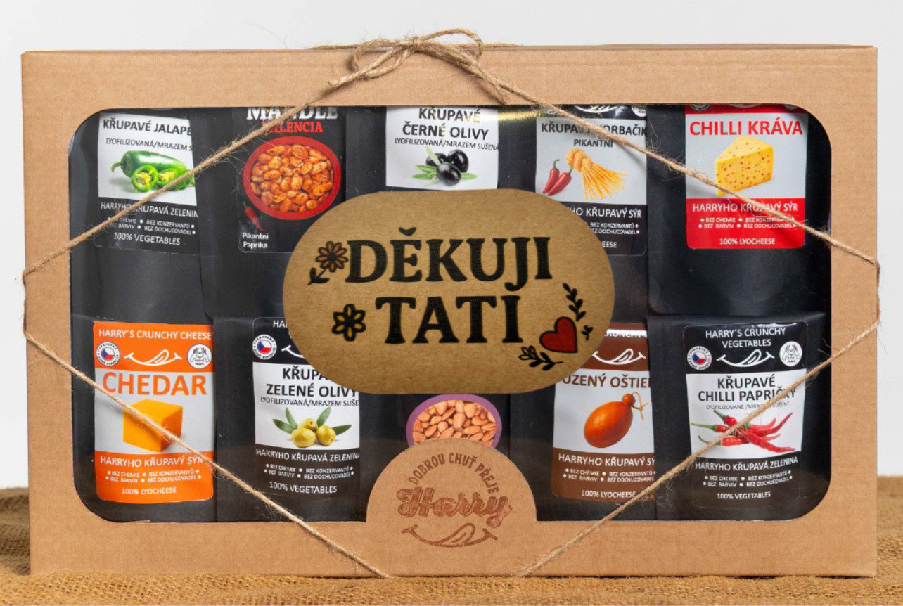 Křupavý Uzený a Pikantní MIX 10ks děkuji tati