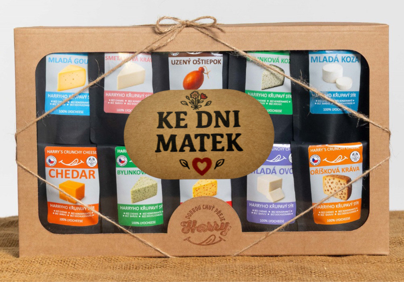 Křupavý sýr Dárková sada 10 druhů sýrů ke dni matek