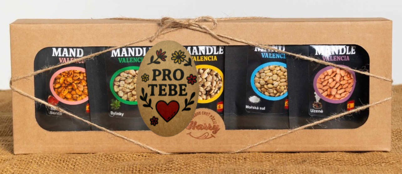Dárková sada Španělských mandlí mix 5ks pro Tebe