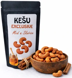 Kešu EXCLUSIVE Med a Skořice 200g