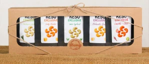 Dárková sada Kešu EXCLUSIVE mix 5 druhů slaných TOP CHUŤ