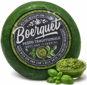 Baby gouda se zeleným pestem 450g