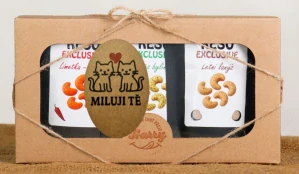 Dárková sada Kešu EXCLUSIVE mix Letní lanýž + směs bylinek + Limetka Chilli Miluji Tě