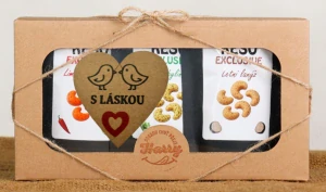 Dárková sada Kešu EXCLUSIVE mix Letní lanýž + směs bylinek + Limetka Chilli s Láskou