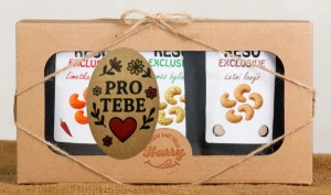 Dárková sada Kešu EXCLUSIVE mix Letní lanýž + směs bylinek + Limetka Chilli pro Tebe
