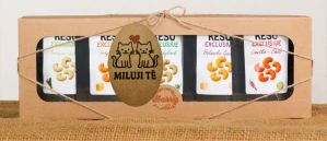 Dárková sada Kešu EXCLUSIVE mix 5 druhů slaných TOP CHUŤ  Miluji Tě