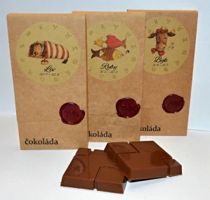 Čokoláda Belgická mléčná znamení Zvěrokruhu Kozoroh 70g