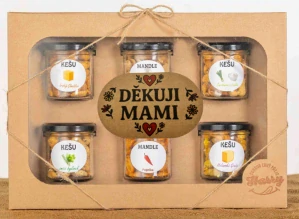 Dárková sada Kešu či Mandlí 6ks NAMIXUJ si SÁM Děkuji mami