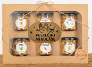 Dárková sada Kešu či Mandlí 6ks NAMIXUJ si SÁM Veselého Mikuláše