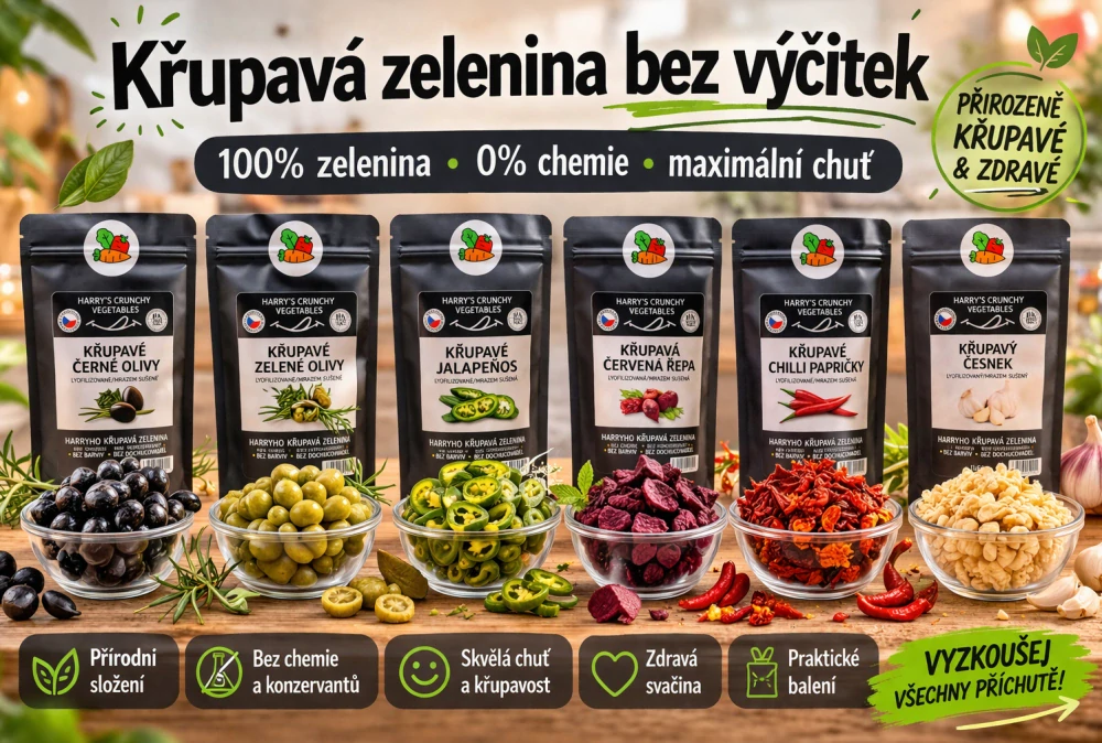 Olivy černé Lyofilizované 40g