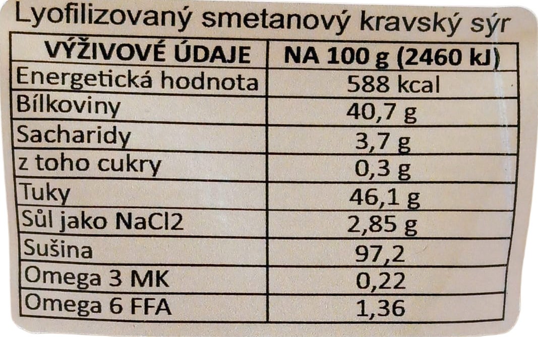 Smetanový sýr CHEESE ENERGY 4 YOU 40,7% PROTEIN 50g