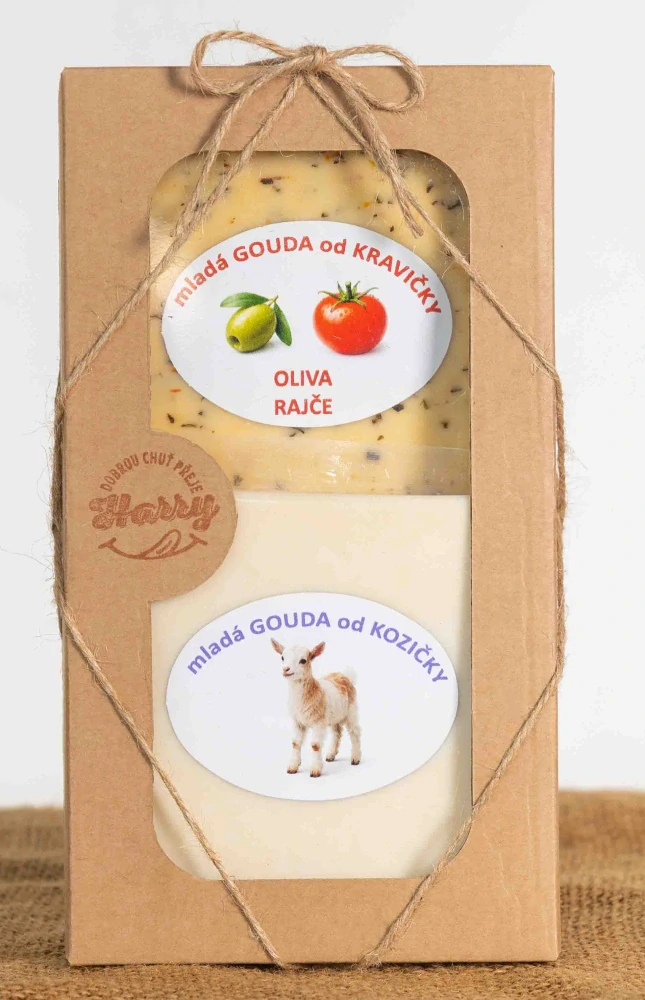 Dárková sada čerstvě krájených sýrů 2ks NAMIXUJ si SÁM