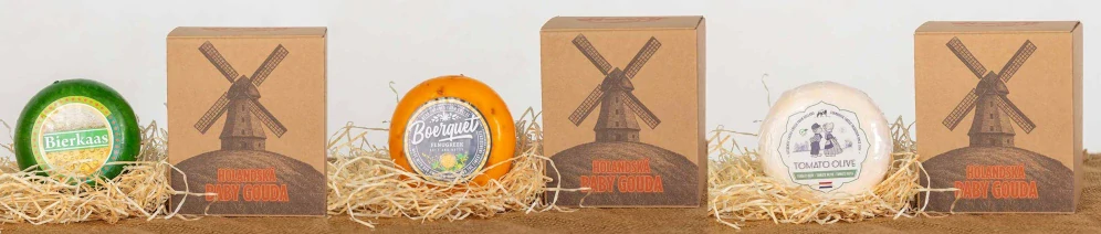 Baby gouda přírodní 450g v Dárkové krabičce