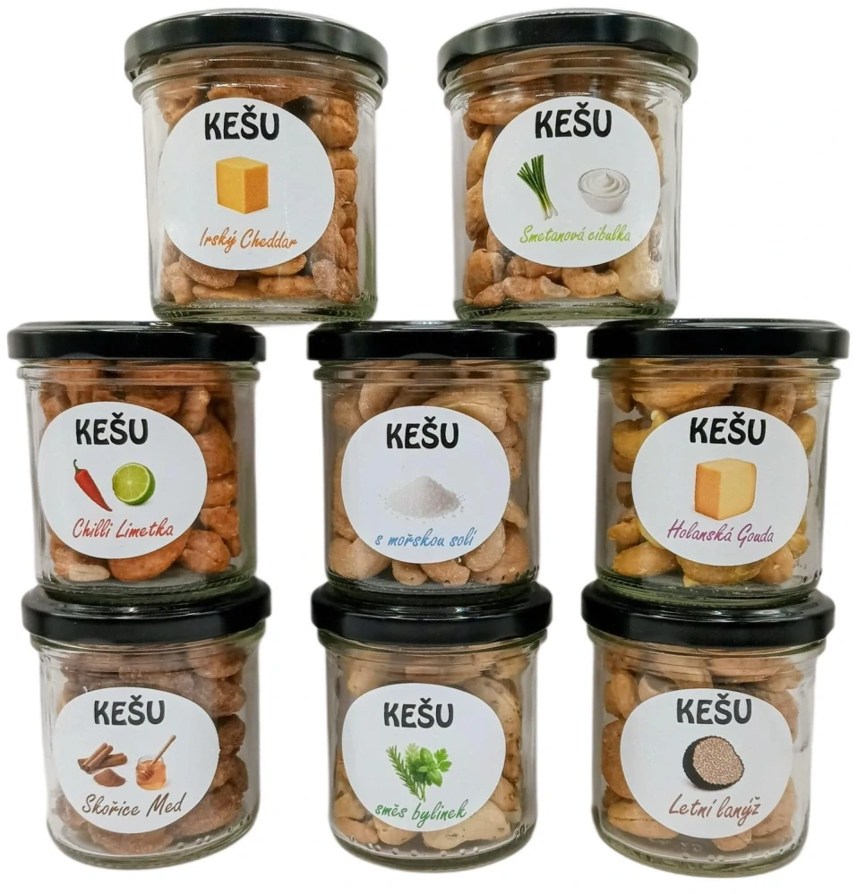 Dárková sada Kešu či Mandlí 9ks NAMIXUJ si SÁM Krásné narozeniny