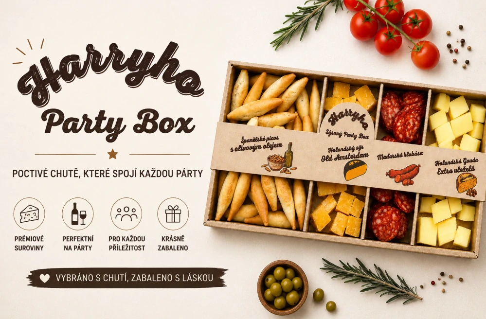 Sýrový párty box od Harryho 320g
