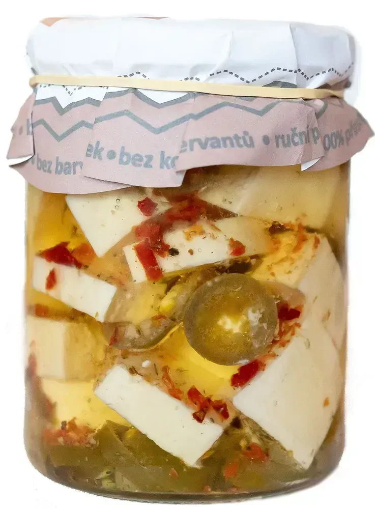 u Harryho Nakládaný Pivní sýr s papričkami Jalapeňos 540ml