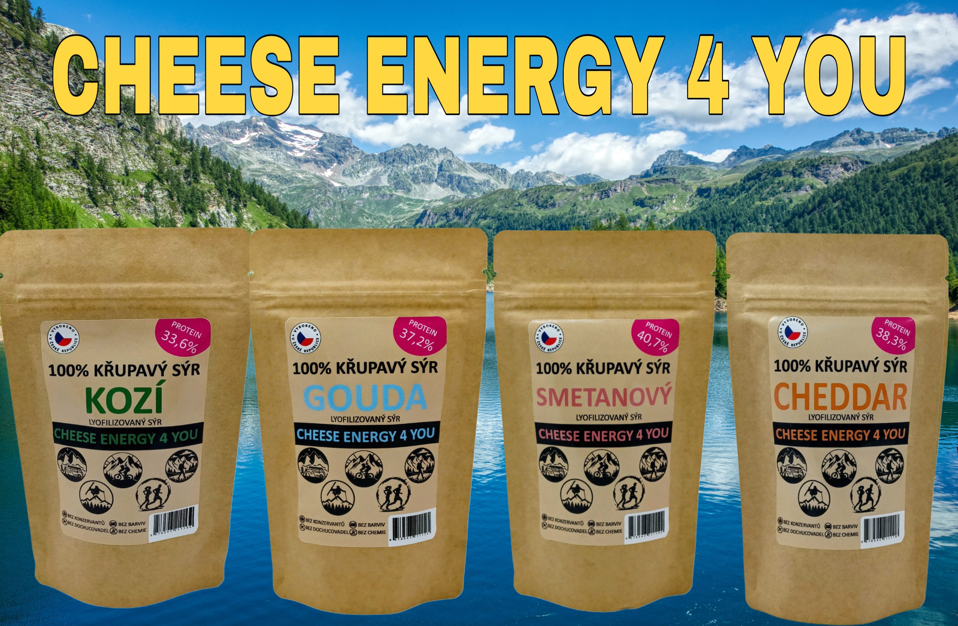 Smetanový sýr CHEESE ENERGY 4 YOU 40,7% PROTEIN 50g