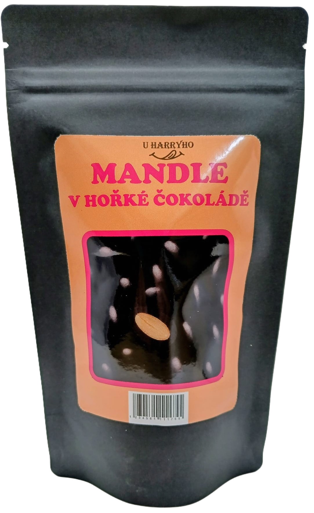 Mandle v hořké čokoládě 180g