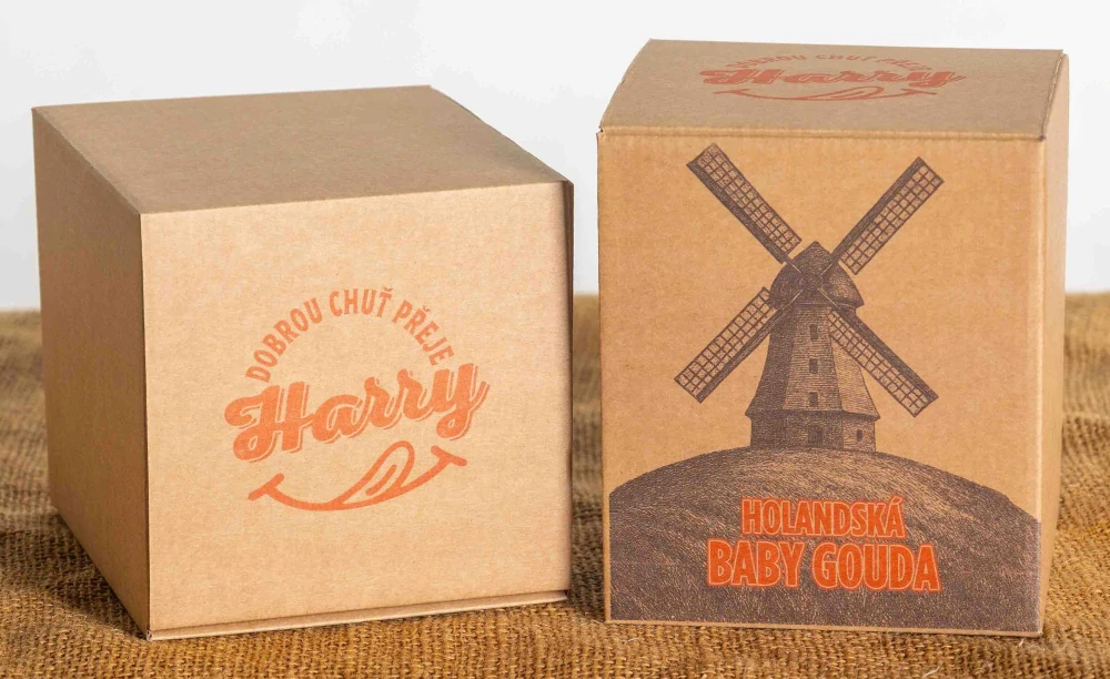 Baby gouda s lanýžem 450g v Dárkové krabičce