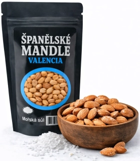 Pražené mandle Valencia mořská sůl 70g