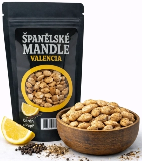 Pražené mandle Valencia Citron + pepř 70g