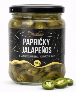 Bassta papričky jalapeňos ve slanokyselém nálevu 200 g