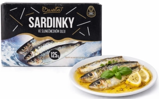 Bassta sardinky ve slunečnicovém oleji 125 g