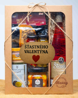 VELKÁ DÁRKOVÁ SADA s Růžovým vínem Šťastného Valentýna