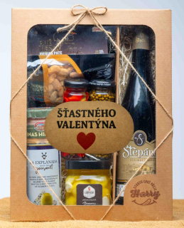 VELKÁ DÁRKOVÁ SADA s Červeným vínem Šťastného Valentýna