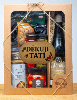 VELKÁ DÁRKOVÁ SADA s BÍlým vínem děkuji tati