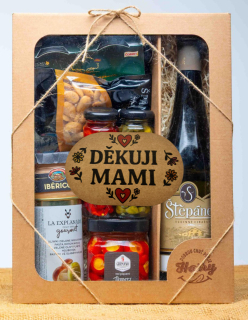 VELKÁ DÁRKOVÁ SADA s BÍlým vínem děkuji mami