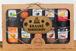 Křupavý Uzený a Pikantní MIX 10ks krásné narozeniny