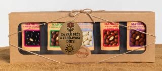 Dárková sada sladkých mandlí mix 5ks za Vaši péči a trpělivost