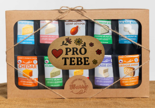 Křupavý sýr Dárková sada 10 druhů sýr pro Tebe