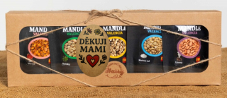 Dárková sada Španělských mandlí mix 5ks děkuji mami
