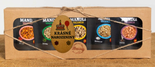 Dárková sada Španělských mandlí mix 5ks krásné narozeniny